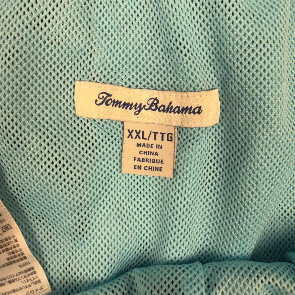 Tommy Bahama Mens Swim Trunks Black Cargo Pocket Mesh Lined XXL